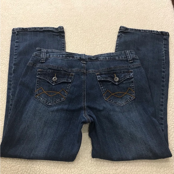 Cato Premium Stretch Distressed Denim Blue Jeans 
Size 13 / 14 P Large - Picture 3 of 15